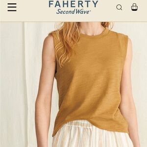 Faherty Sunwashed Slub Muscle Tank